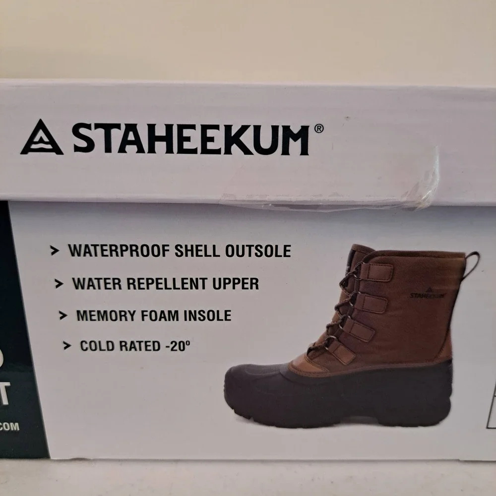 Staheekum Snow Boot Mens Size 13 Brown Insulated‎ Waterproof -20F Rated 1260-798